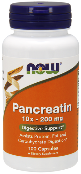 Pancreatin 200 mg 100 caps.
